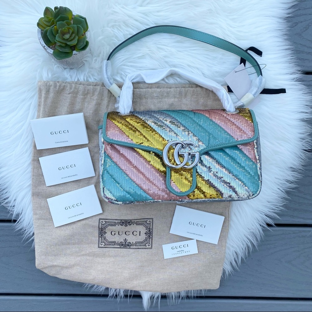 Gucci Sequin Marmont Purse
